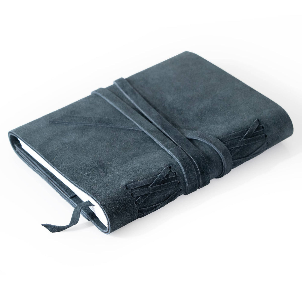 Suede Leather Bound Journal with Organic Cotton Paper