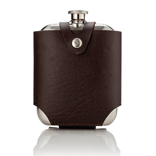 Admiral Stainless Steel Flask and Traveling Case