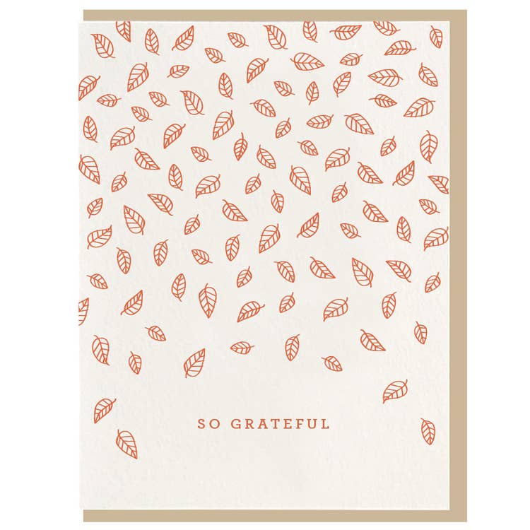 So Grateful - Letterpress Card