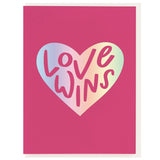 Love Wins Foil Stamped Card