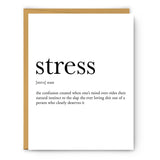 Stress Definition Card
