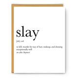 Slay Definition Card