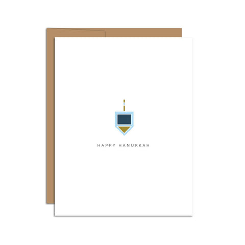 Happy Hanukkah Dreidel Card