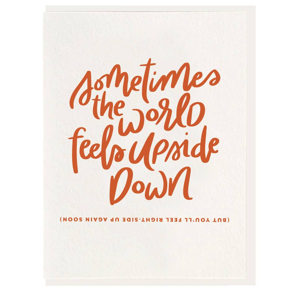Upside Down Greeting Card