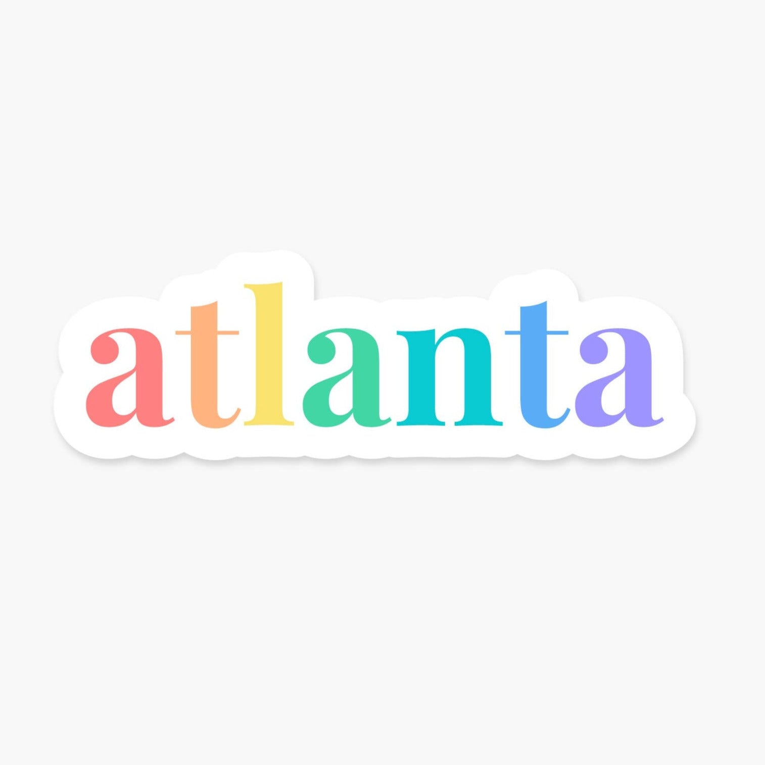 Atlanta Colorful Sticker