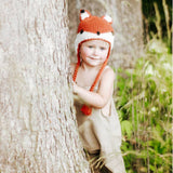 Fox Earflap Baby Beanie Hat