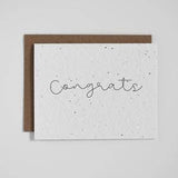Cursive Congrats - Plantable Greeting Card