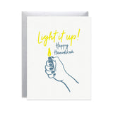 Light It Up Hanukkah Card