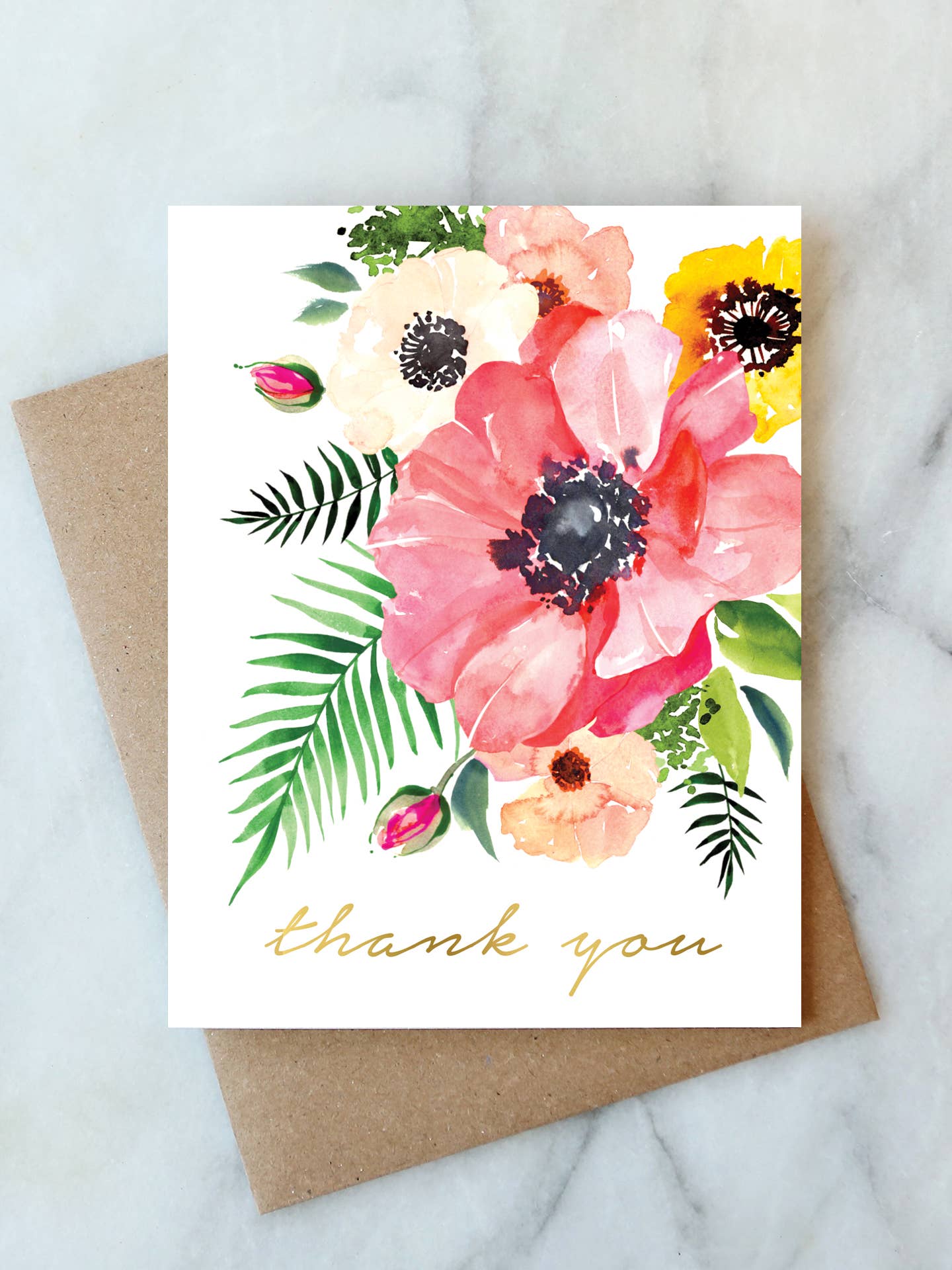 Bouquet Thank You Card