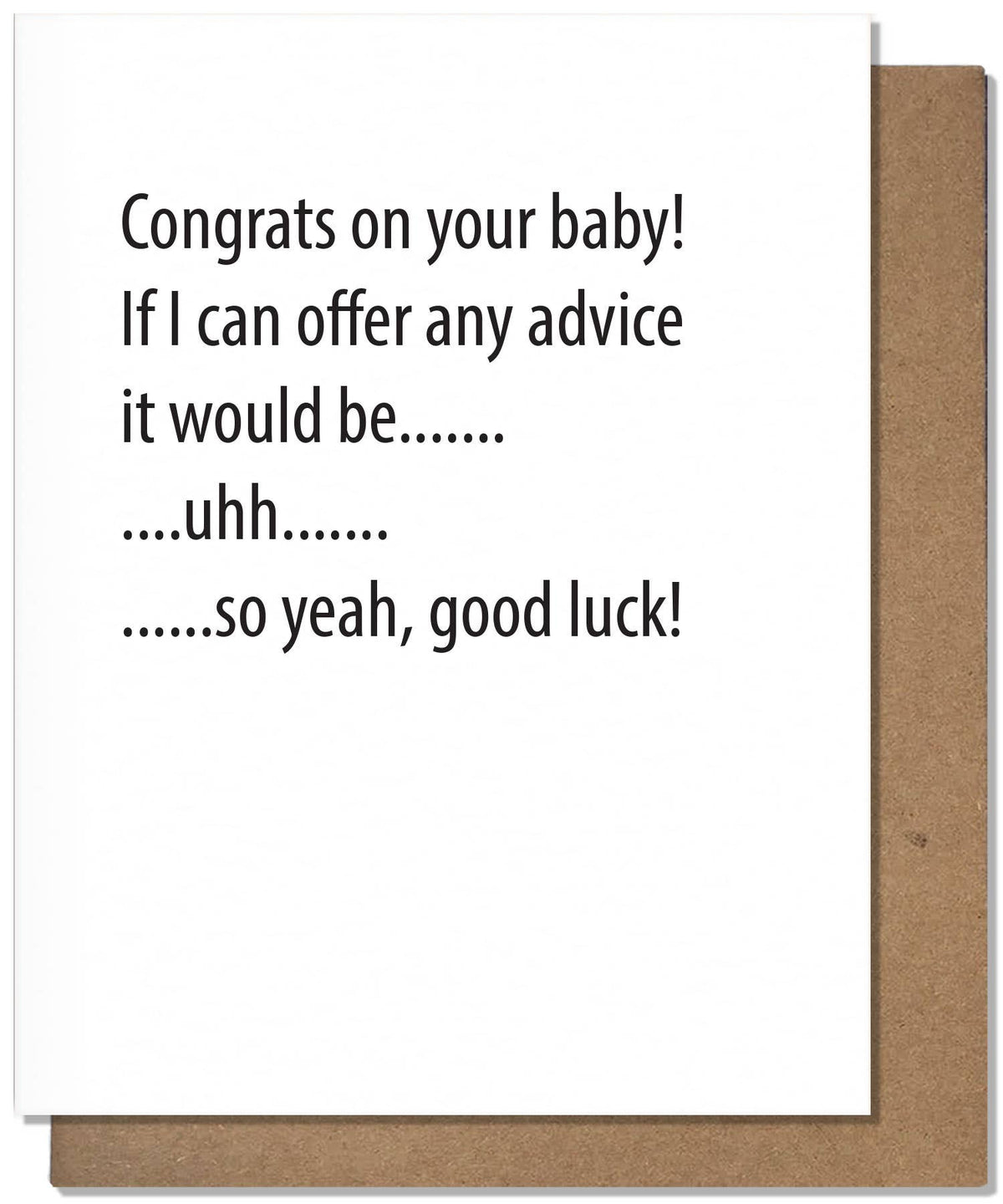 Baby Advice Card