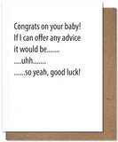 Baby Advice Card