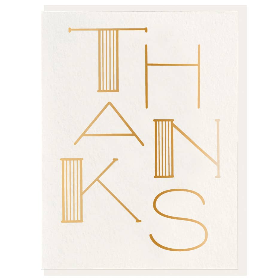Thank You - Gold Foil Card