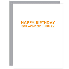 Wonderful Human Birthday Card