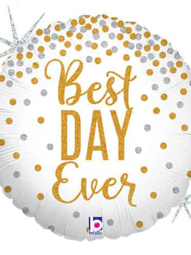 Best Day Ever Glitter Foil Baloon - 18