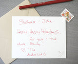Silent Night Letterpress Holiday Card