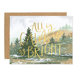 Calm and Bright Landscape Holiday Card