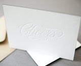 Cheers Letterpress Holiday Card