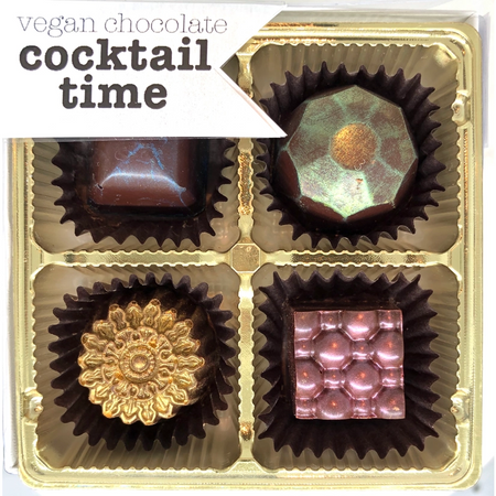 Cocktail Time - Boozy Vegan Dark Chocolate Truffles