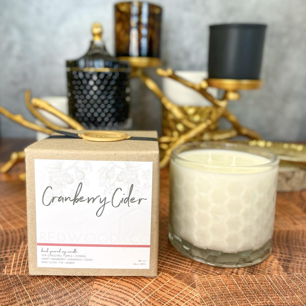 Cranberry Cider Double Wick Candle