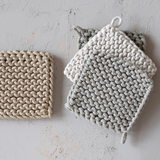 Cotton Crocheted Pot Holder
