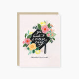 You Made It Look Easy Graduation Card