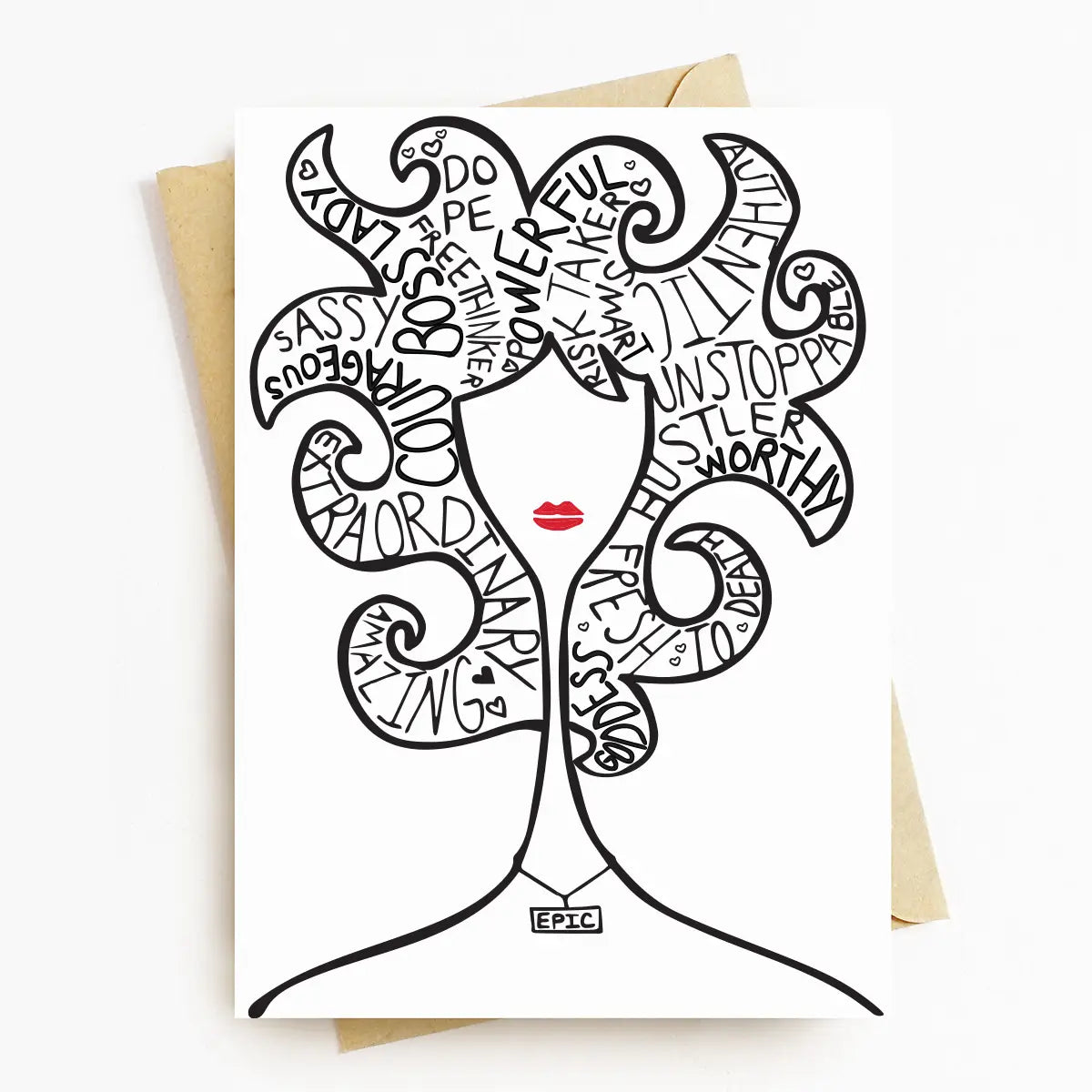 Epic Lady Greeting Card