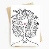 Fierce Lady Greeting Card