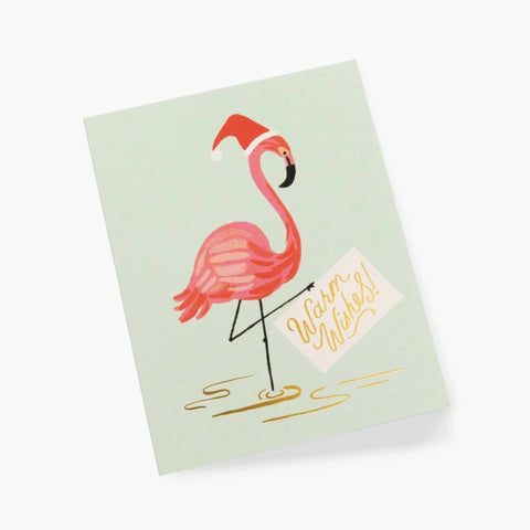 Holiday Flamingo Card