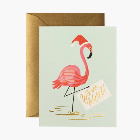 Holiday Flamingo Card