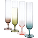 Tall Colored Champagne Flutes