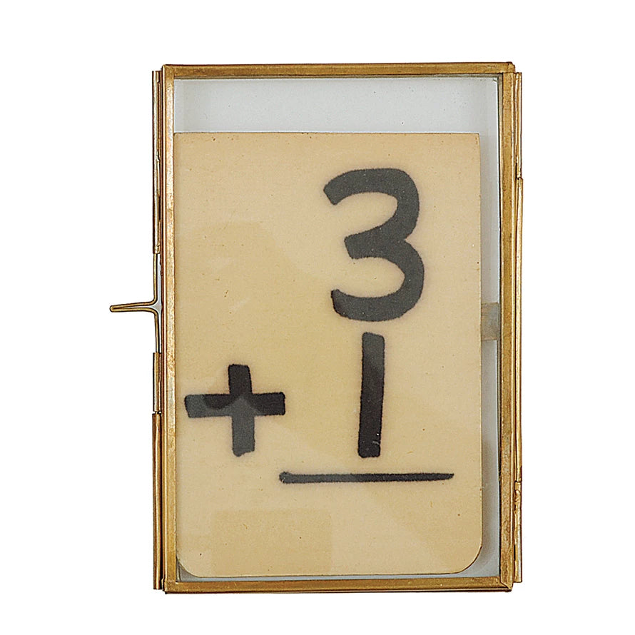 Brass + Glass Frame