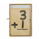 Brass + Glass Frame