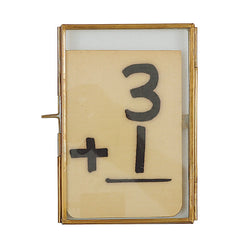 Brass + Glass Frame