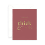 Thick and Thin Card