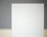 Happy Galentine's Letterpress Valentine's Day Card