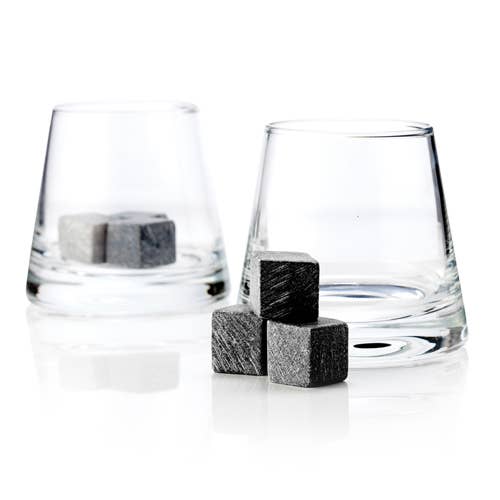 Glacier Rocks Soapstone Cube Whiskey Set