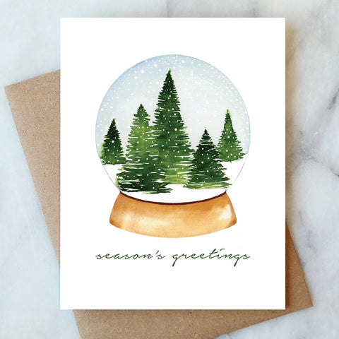 Snow Globe Holiday Card - Boxed Set