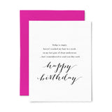 Hot Mess Birthday Card