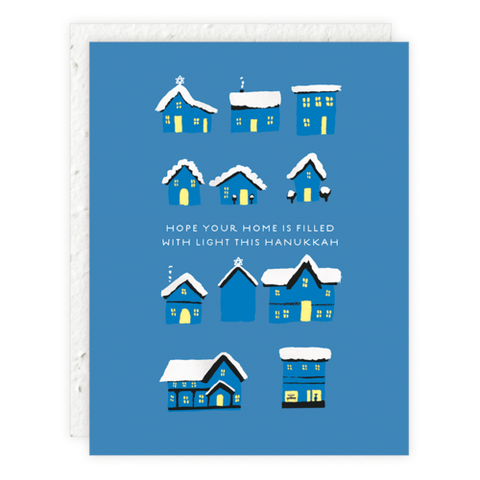 Hanukkah Houses Holiday Card