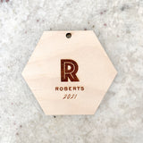Custom Engraved Wood Ornament