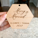 Custom Engraved Wood Ornament