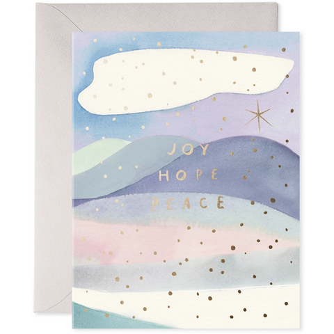 Joy Hope Peace Holiday Card