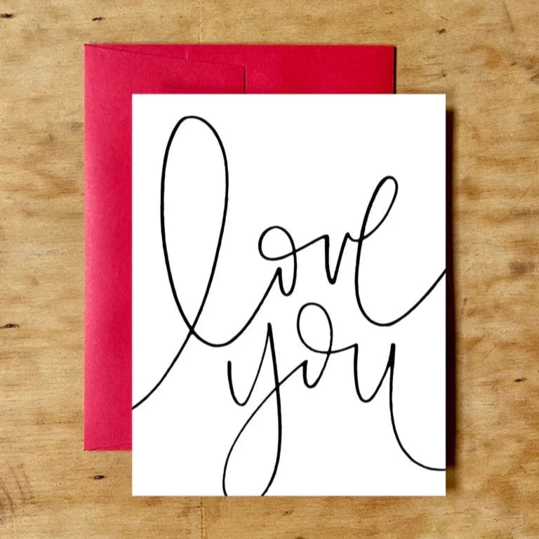 Penned Love You Card