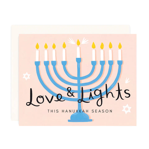 Love & Lights Hanukkah Card