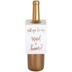 Will You Be My Maid of Honor Wine & Spirit Tag