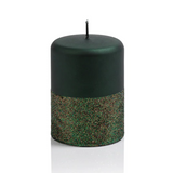Metallic & Glitter Pillar Candle