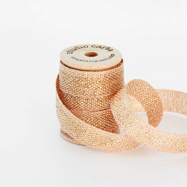 Metallic Loose Weave Ribbon Spool