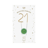 Milestones Mini Gold Sparkler 21
