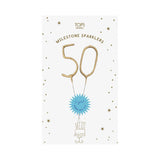 Milestones Mini Gold Sparkler 50