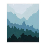 Misty Mountain Moon Print